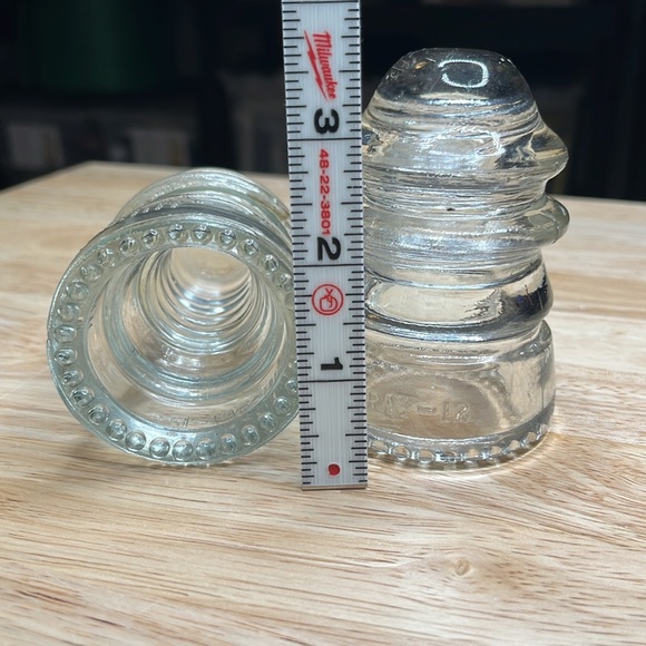 Vintage Hemingray 12 Clear Glass Insulator - Picture 13 of 15